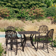Set da Bistrot 5 pz in Alluminio Pressofuso Bronzo cod mxl 45034
