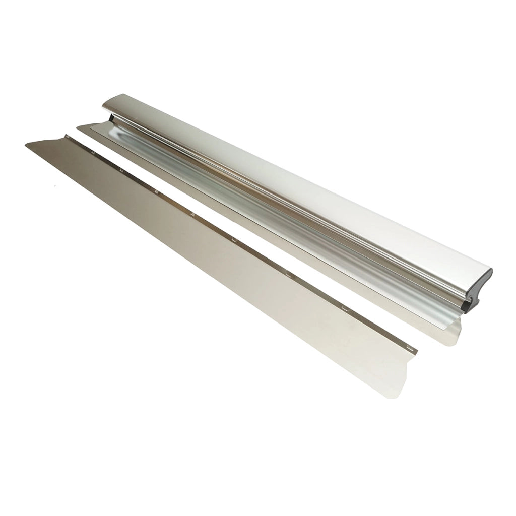 Frattazzo professionale in acciaio inox da 95 cm con 2 lame 8,8 × 100 cm