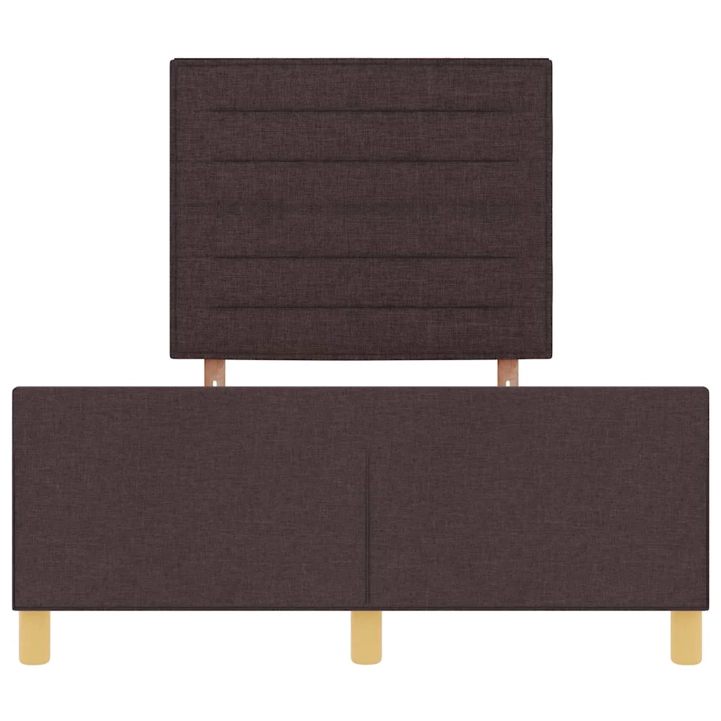 Struttura del letto Marrone scuro 120 x 200 cm Tessuto 3344644