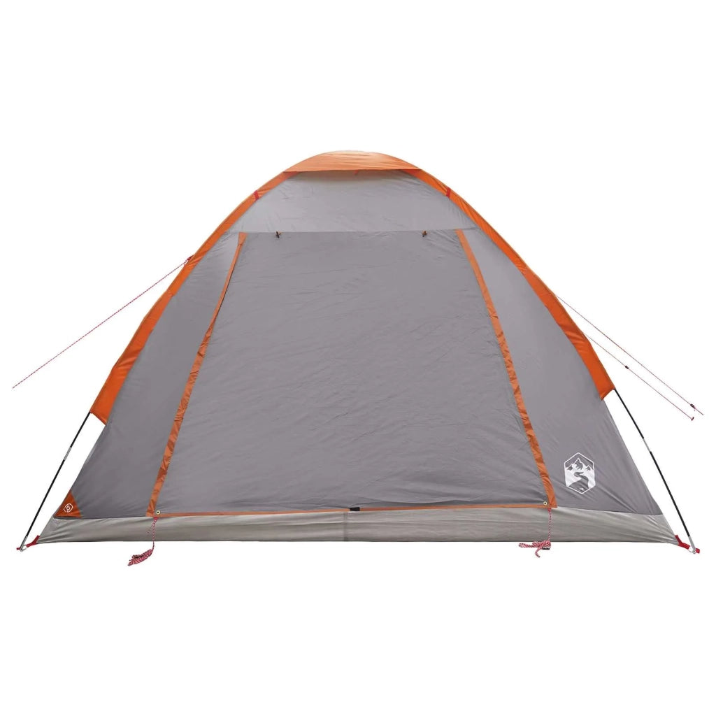 Tenda da campeggio con tetto Grigio e arancione 4 persone 42028649