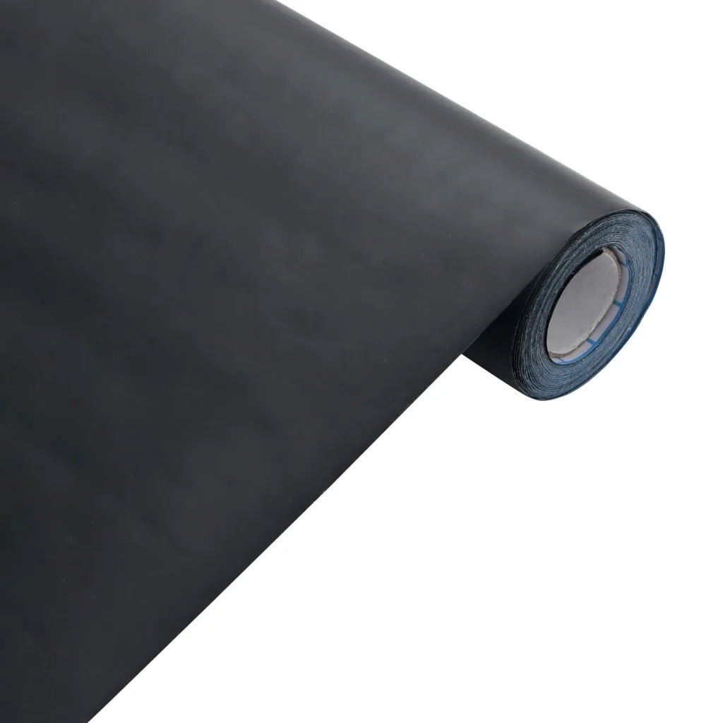 Adesivi per Mobili Autoadesivi Nero Opaco 90x500 cm in PVC CFW8340597