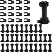 32 pezzi di supporti per mobili in plastica da 100 a 120 mm - gambe per tavoli da cucina adattabili - piedini per mobili - tavoli da cucina o da bagno