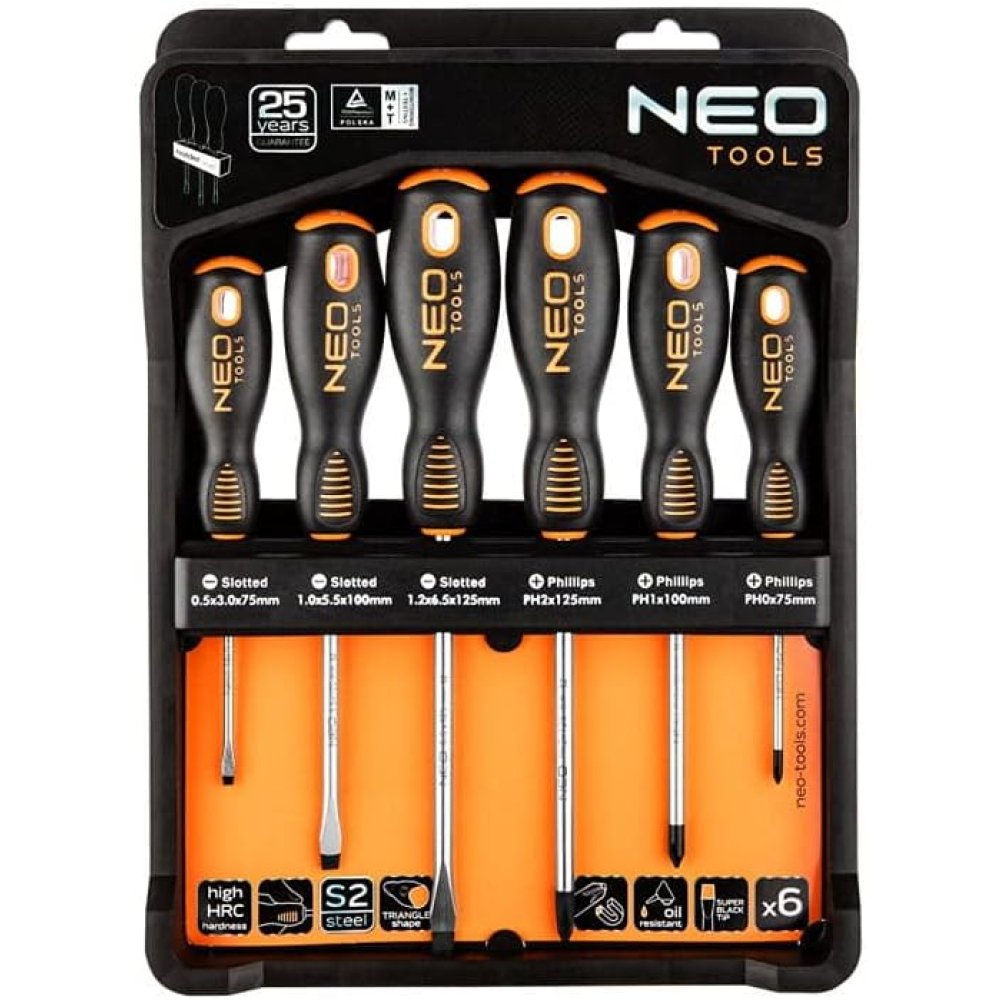 Topex 04-213 set giraviti 6 pezz zzi con supporto ds