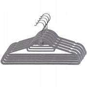 Grucce appendiabiti KADAX, giacche, appendiabiti per armadi, floccate, 5 pezzi