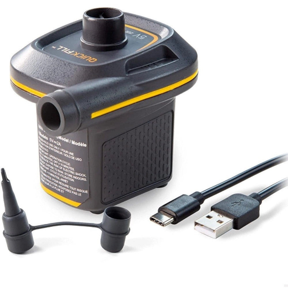 Trade Shop - Pompa Mini Usb 5 V Elettrica Uso Interno/esterno Per Gonfiabili Con Ugello 66635 -