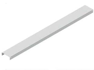 COPERCHIO PER DOPPIO FONDALE IN LAMIERA GRIGIO RAL 7035  mm.1000 l.x60 p.