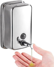Dispensatore di sapone per parete in acciaio inossidabile per bagno e cucina