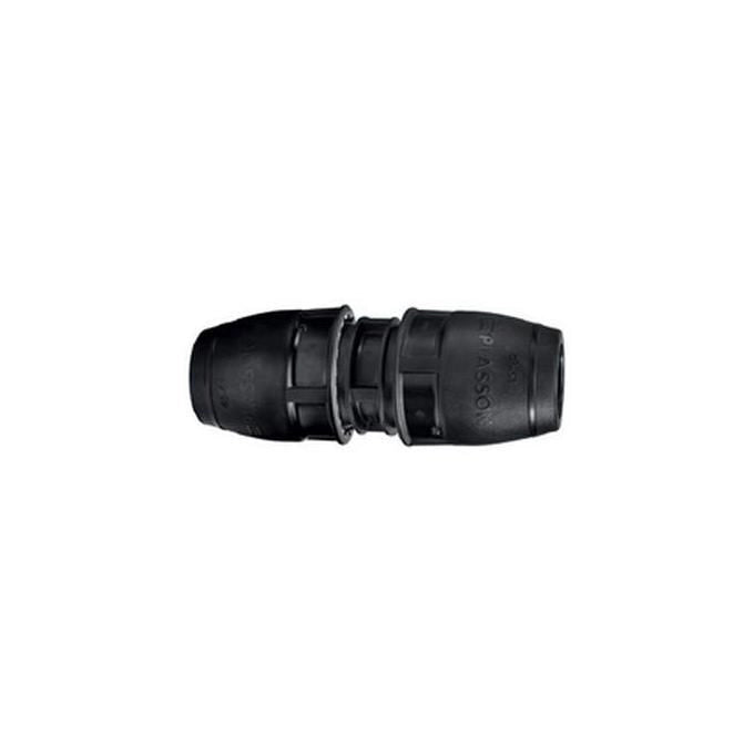 Plasson 7609825 Manicotto Universale Multimateriale URC 24-28 mm PN16 Rame Piombo Acciaio PEAD PVC PP colore Nero