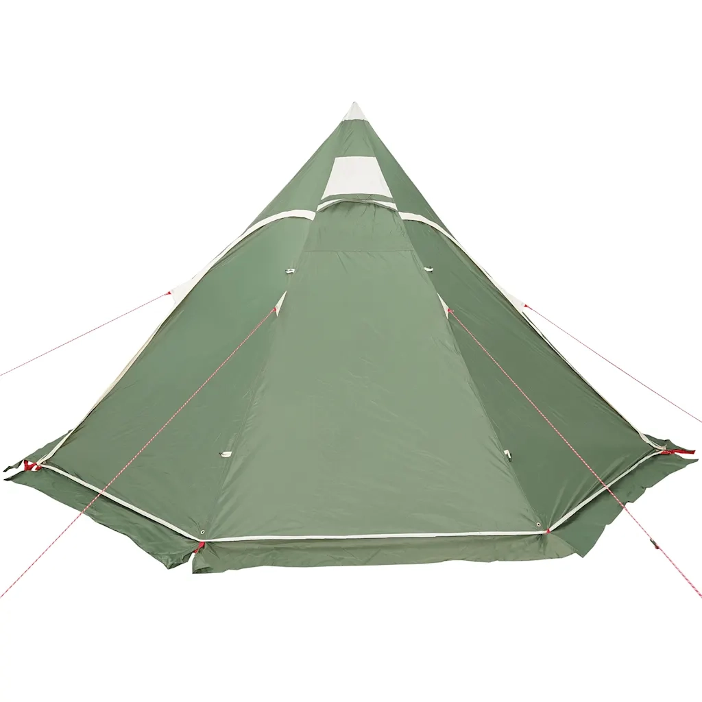 Tenda da campeggio | Tenda da campo Tipi per 5 Persone Verde Impermeabile