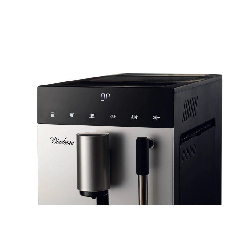 Macchina da caffè automatica 1350W 19 bar - dispositivo cappuccino - display LED - Silver