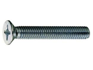 VITI PER METALLO 4.8 TESTA SVASATA PIANA- - ø mm.6x25 - 200 pezzi AMBROVIT