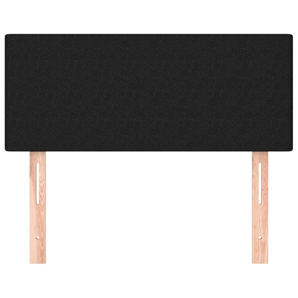 Testiera Nera 100x5x78/88 cm in Tessuto