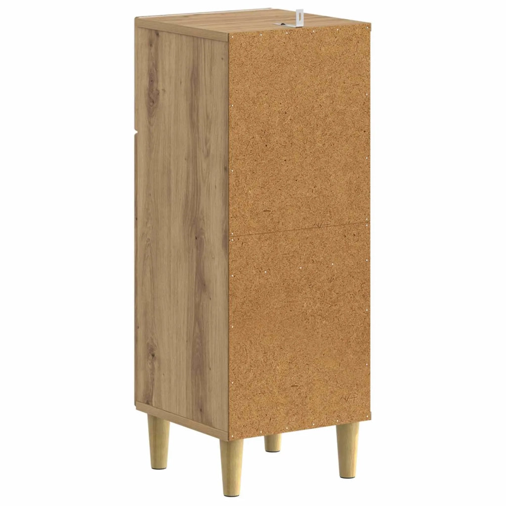 Mobiletto da Bagno ARNHEM Rovere Artigianale 30 x 31 x 80 cm 896614