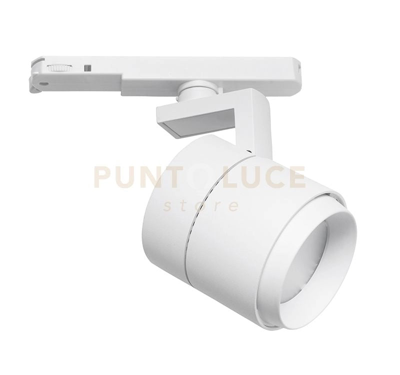 GFA990N- PROIETTORE A BINARIO EUROSTANDARD ATTACCO LED 4000K 3000LM 35W BIANCO OPACO D.10CM RIFLETTORE INTERCAMBIABILE
