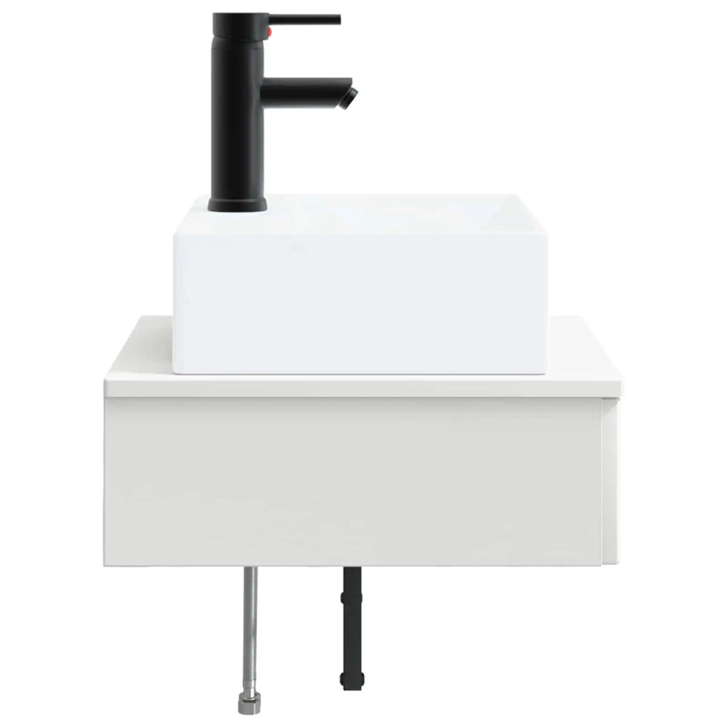 Lavabo da Parete Bianco 40 x 41 x 39 cm Legno ingegnerizzato 890198