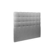 Testiera in tessuto bouclé grigio imbottita L180 cm