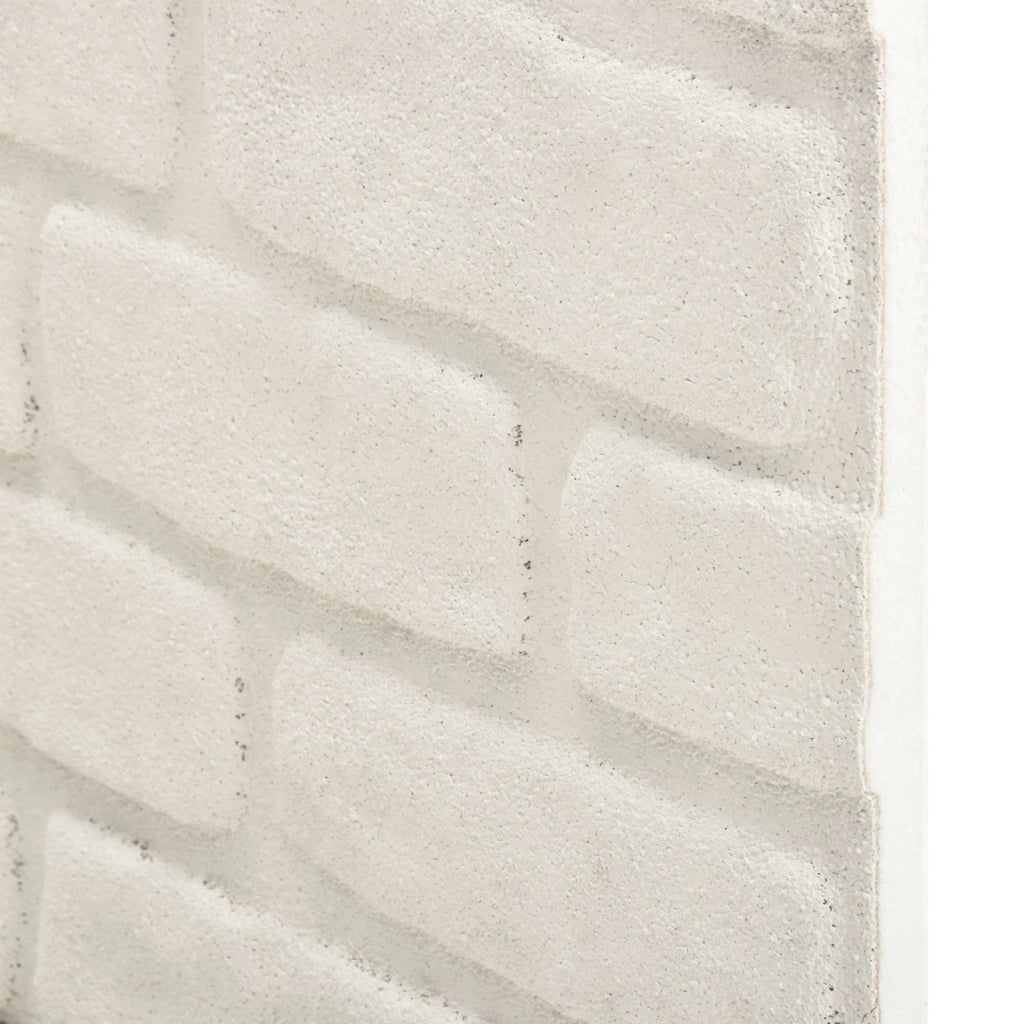 Pannelli da parete 10 pcs Bianco 100 x 50 cm Schiuma EPS 332927
