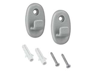 SET 2 GANCI IN NYLON SERIE ONDA - 6 pezzi METALTEX