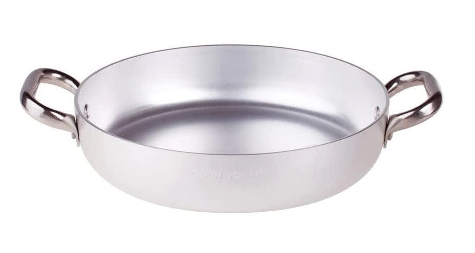 Tegame Professionale in Alluminio Alto 2 Manici 32 cm Agnelli