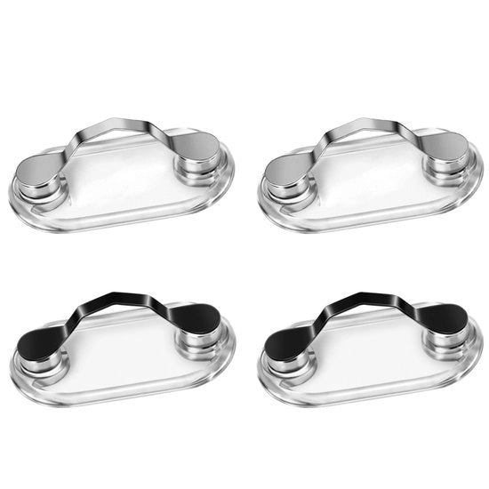 Supporto per Occhiali Magnetico - 4 Pezzi - Portatile - Pratico - Per Occhiali/Solari - Supporto per Occhiali con Lenzuolo - Clip per Occhiali