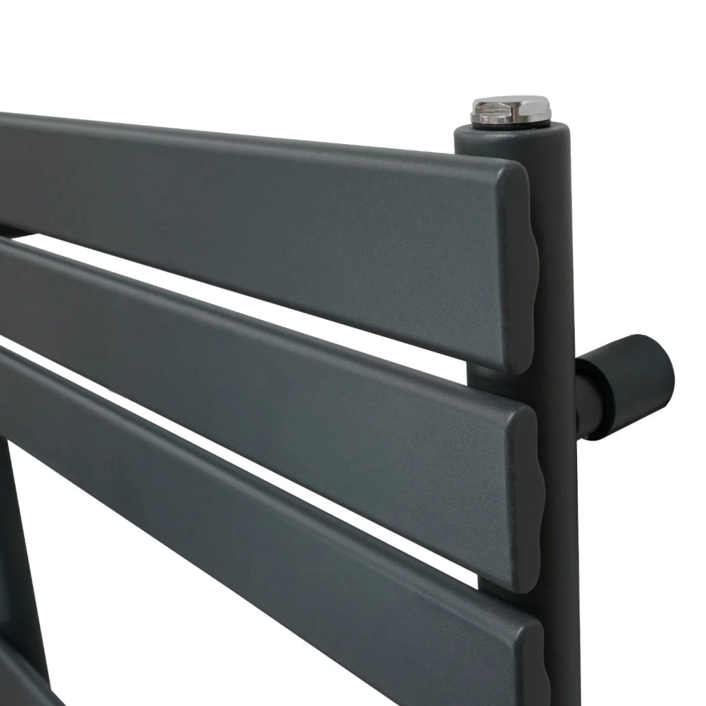 Radiatore per asciugamani design a pannello piatto 1200 x 450 mm per bagno ad incasso  Grigio Antracite