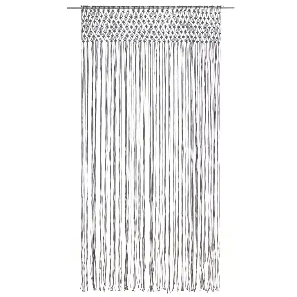 Tenda Macram¨¨ Antracite 140x240 cm in Cotone