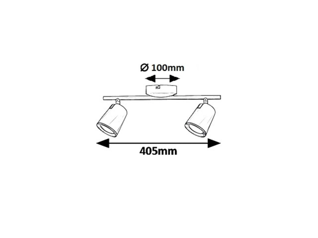 Faretto doppio parete/soffitto LED 12W bianco Solange Rabalux
