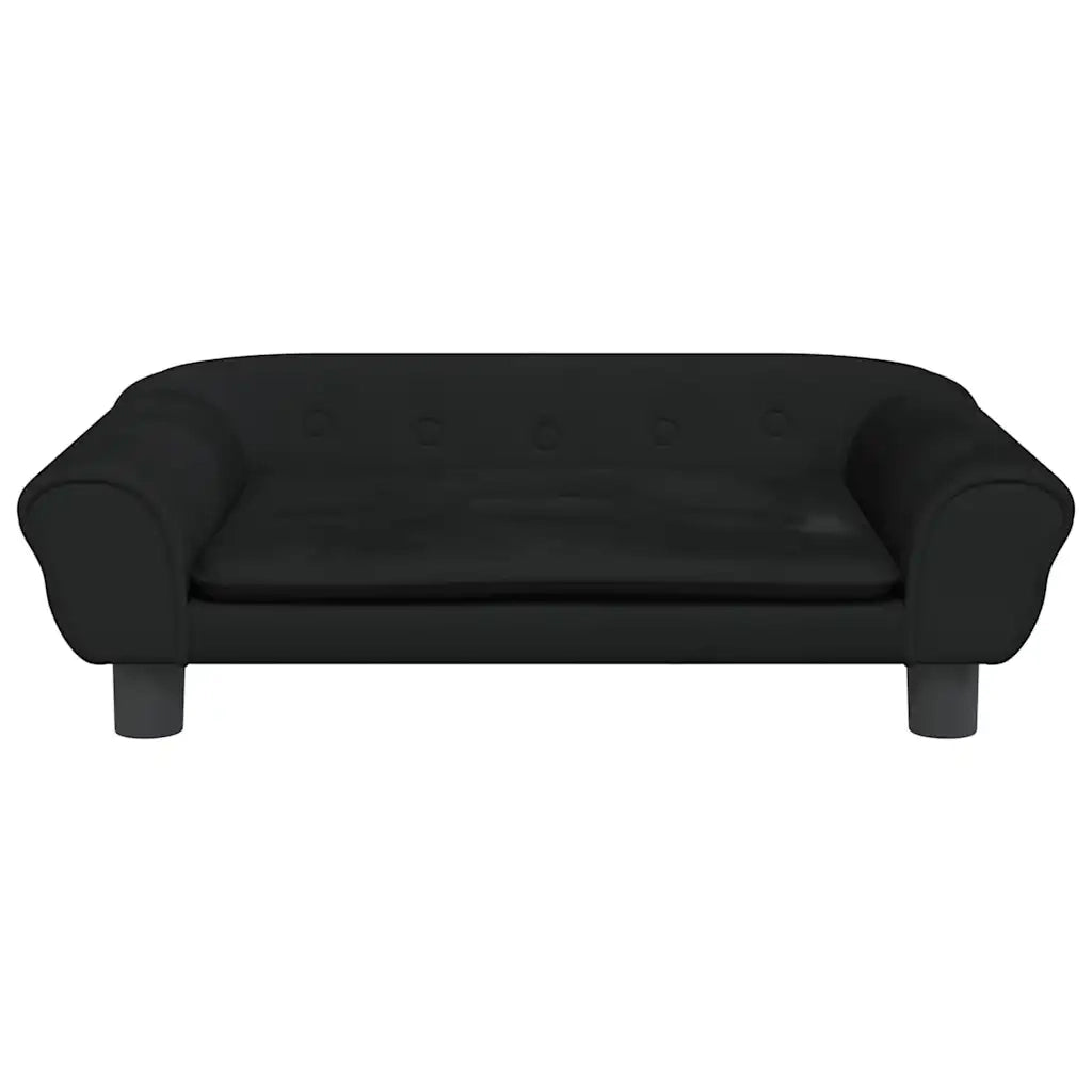 Lettino per Cani Nero 70x48x22 cm in Velluto 172016