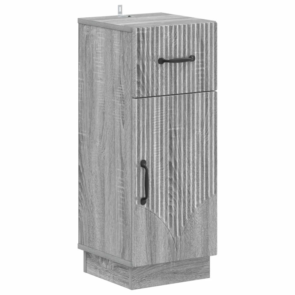 Set di Mobili da Bagno da 4 Pezzi HOORN Sonoma grigio 3417960