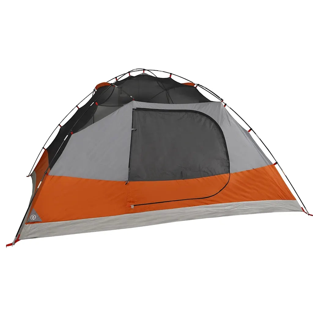 Tenda da Campeggio a Cupola 4 Persone-Tenda per Escursionismo Grigia Impermeabile