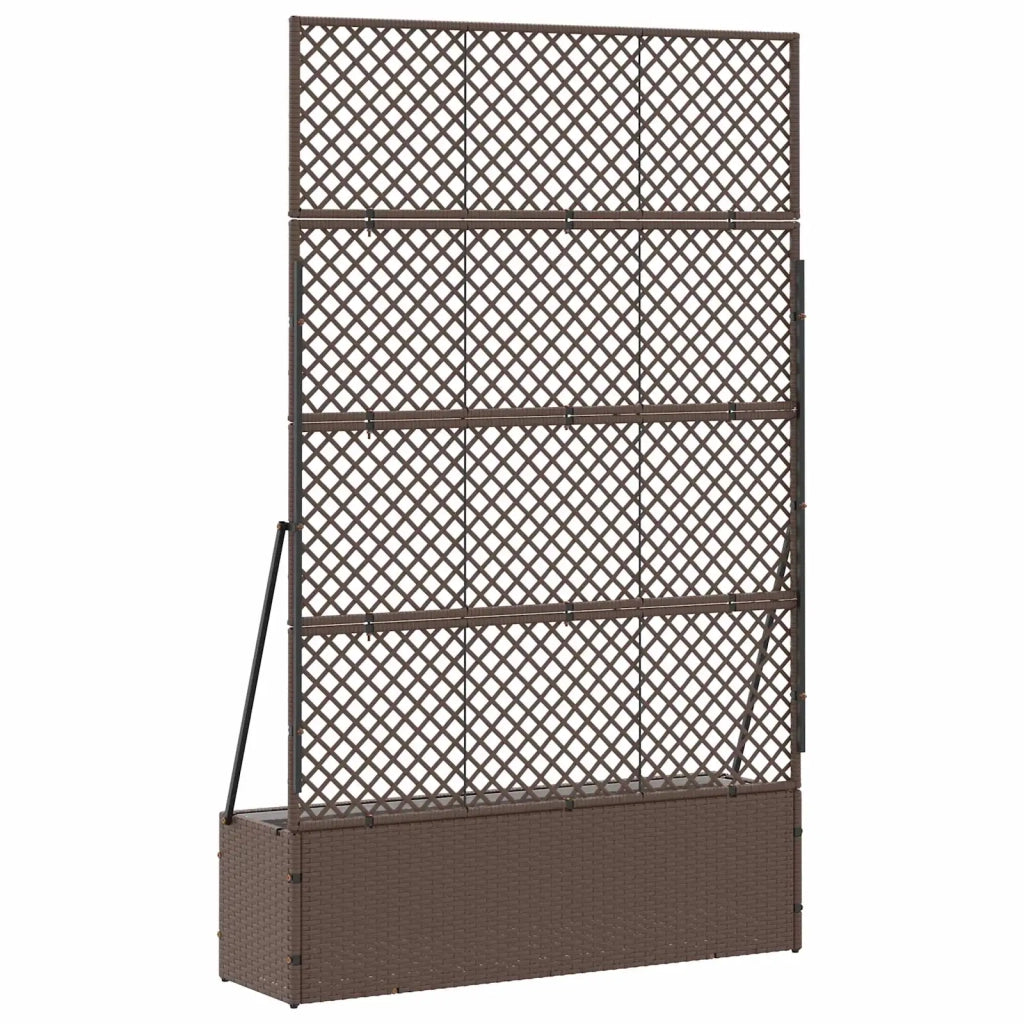 Fioriera a traliccio da giardino Marrone 105 x 30 x 170 cm 366620
