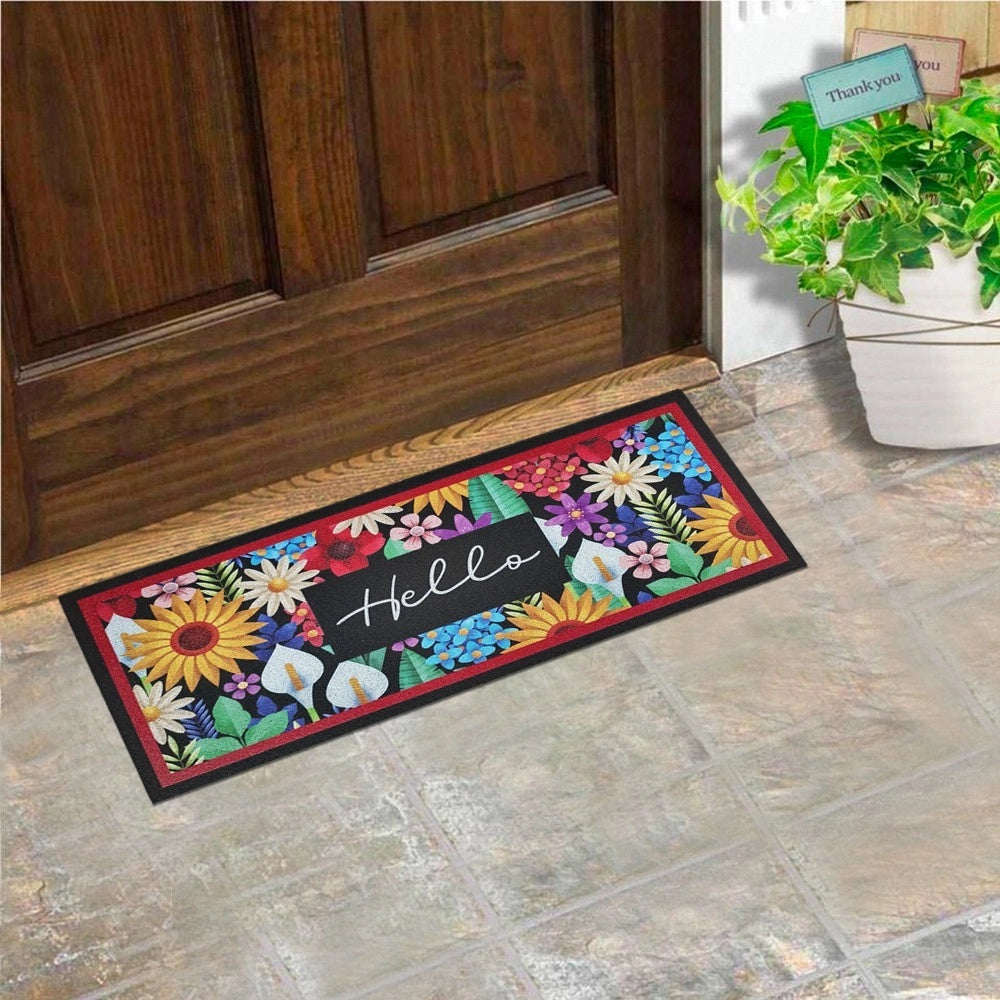 Zerbino Gomma Ecologica Ingresso Porta 25x60 cm Salvagradino Asciugapassi Antiscivolo Dis_A