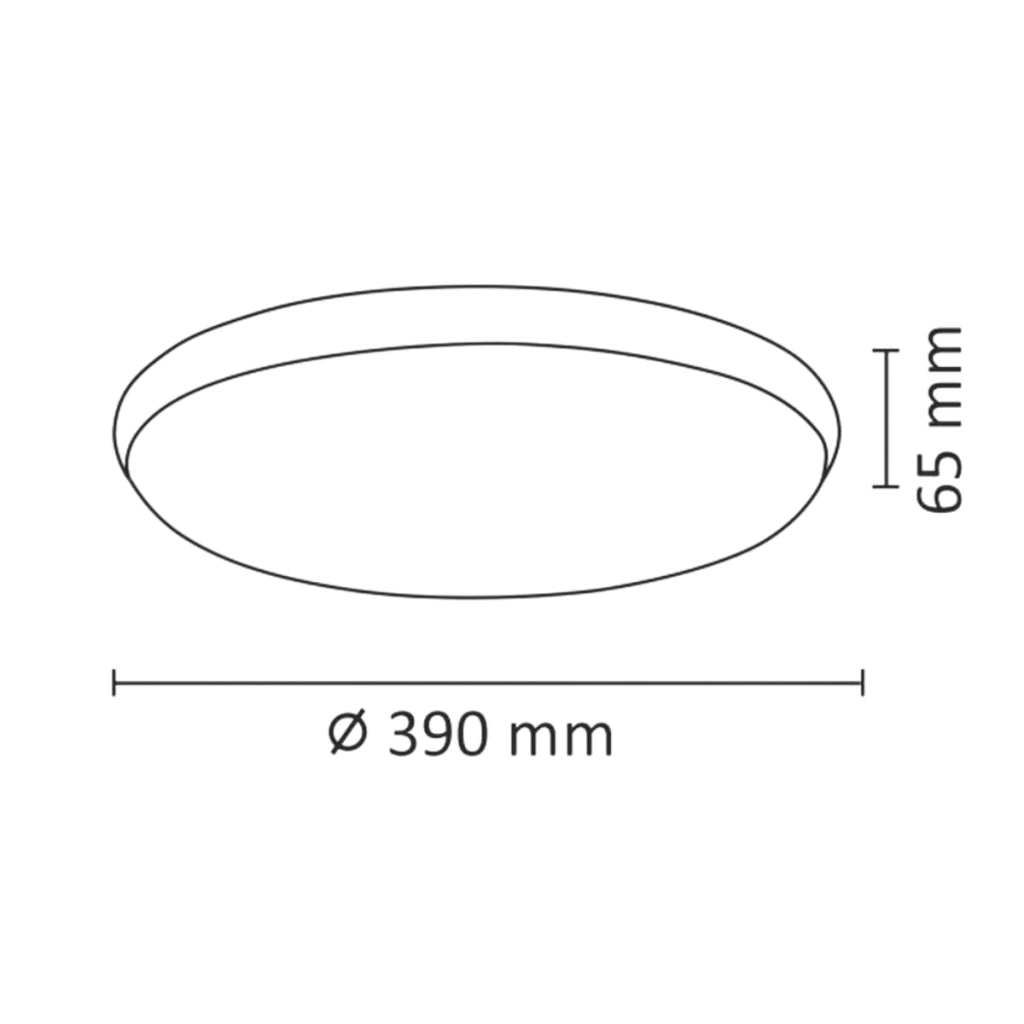 Plafoniera LED Polux Roma 24W 2600lm 4000K 39cm bianca