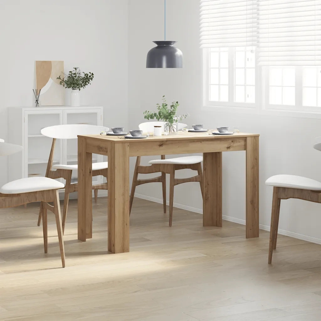 Tavolo da Pranzo | Tavolo da cucina Rovere Artigianale 120x60x76 cm in Truciolato