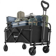 Carrello da Giardino Pieghevole ¨C Zephmum ¨C Nero, 66 Litri