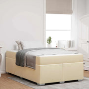 Struttura del letto con materasso Crema 120 x 200 cm Tessuto 3399185