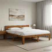 Letto matrimoniale con testiera ROSTOCK Naturale 200 x 200 cm 3405471