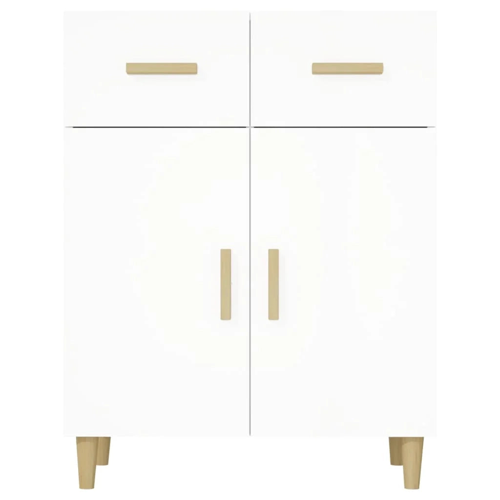 Buffet credenza cassettiera mobiletto mobile contenitore organizer per cucina soggiorno salotto 69,5 x 34 x 89 cm legno ingegnerizzato bianco 02_0030405