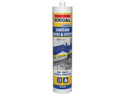 Silicone Acetico per Sanitari Ml. 300 Trasparente 12 Pezzi Soudal