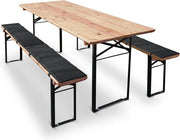 Bancopoggiate confortevoli per tavoli da birra - 110 x 25 cm - grigio scuro antracite - adatto per divani corti e lunghi