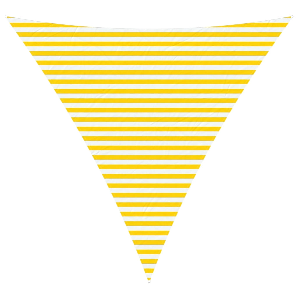 Vela da ombra solare Giallo e Bianco 4 x 4 x 4 m