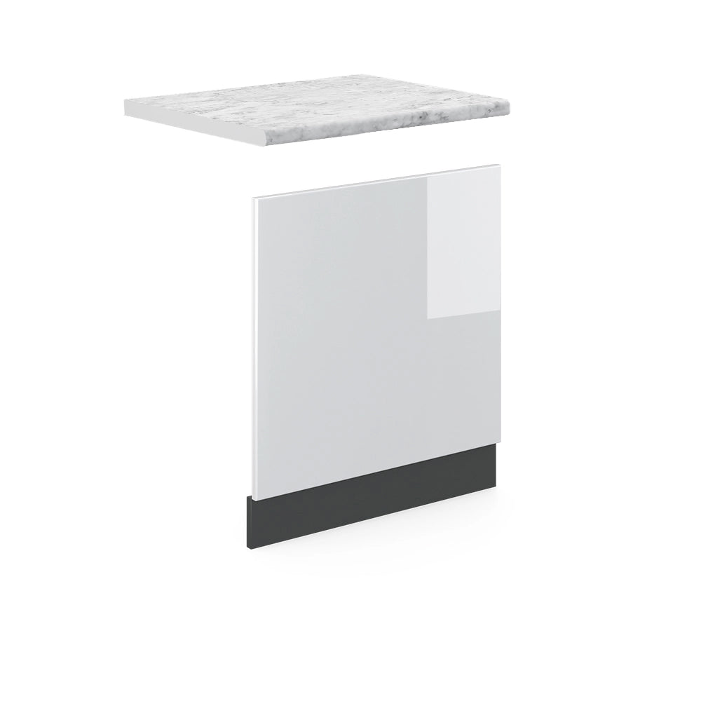 Vicco Pannello frontale Bianco lucido 60 cm , PL Marmo