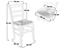 Sedia paesana paglia anilina verde