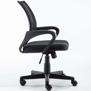 Poltrona Sedia Presidenziale da Ufficio Direzionale Girevole Traspirante Nero