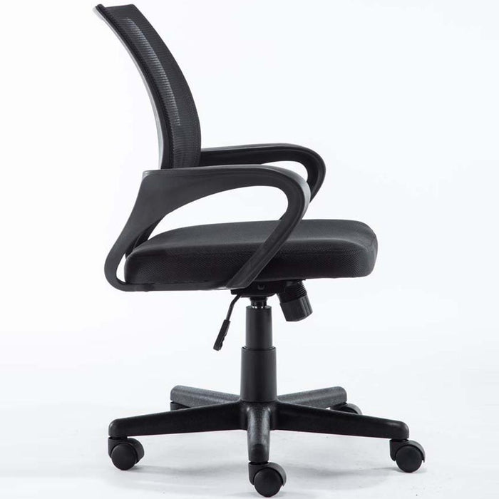 Poltrona Sedia Presidenziale da Ufficio Direzionale Girevole Traspirante Nero