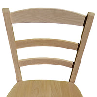 Sedia paesana massello grezza