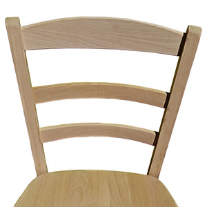 Sedia paesana massello grezza