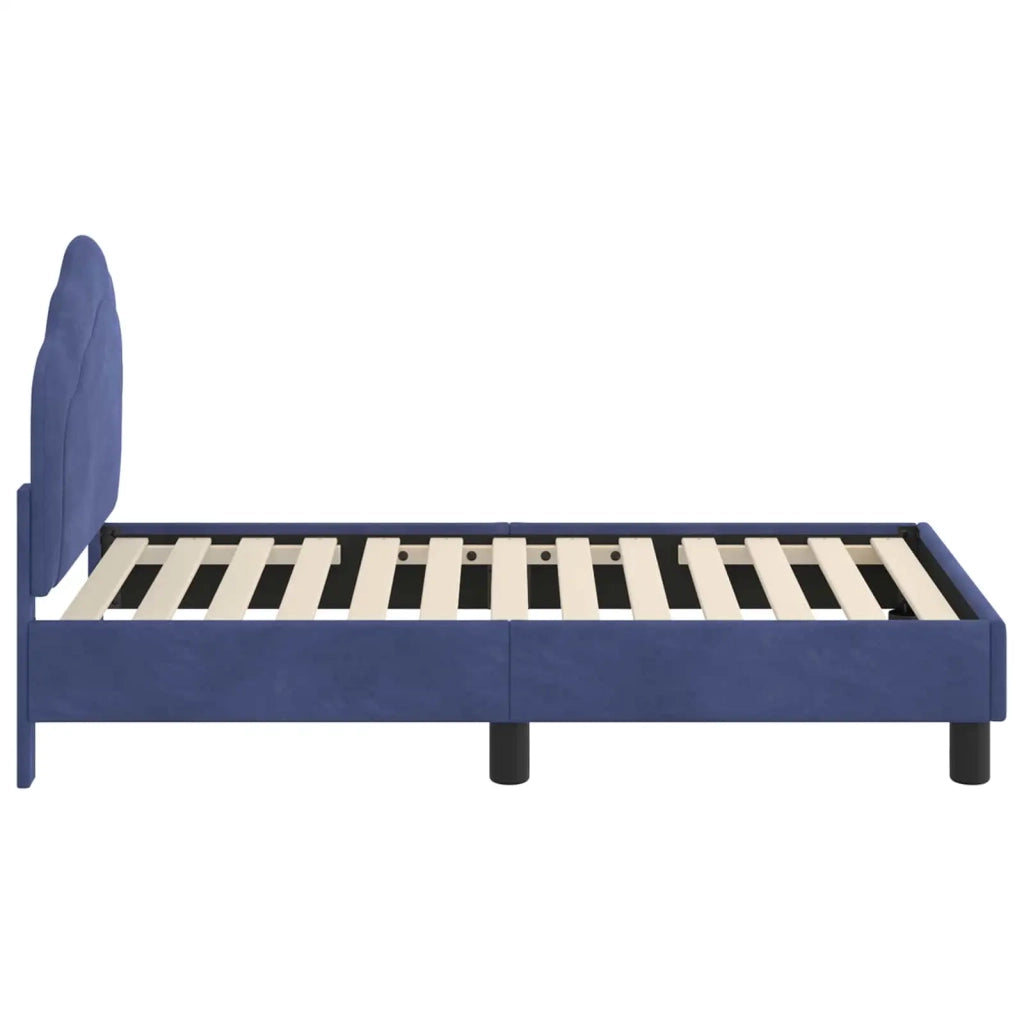 Struttura letto per bambini con testata Blu Polizia 70 x 140 cm
