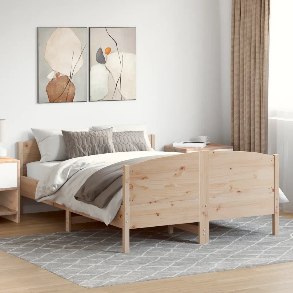 Giroletto senza Materasso 160x200 cm in Legno Massello di Pino