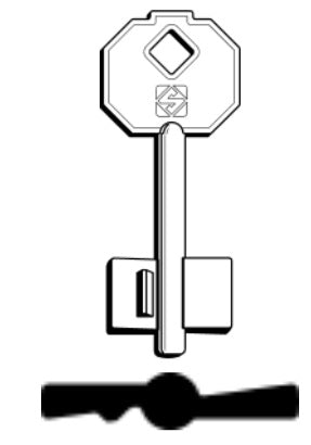 SILCA CHIAVE DOPPIA MAPPA 5PF1 confezione da PEZZI 5